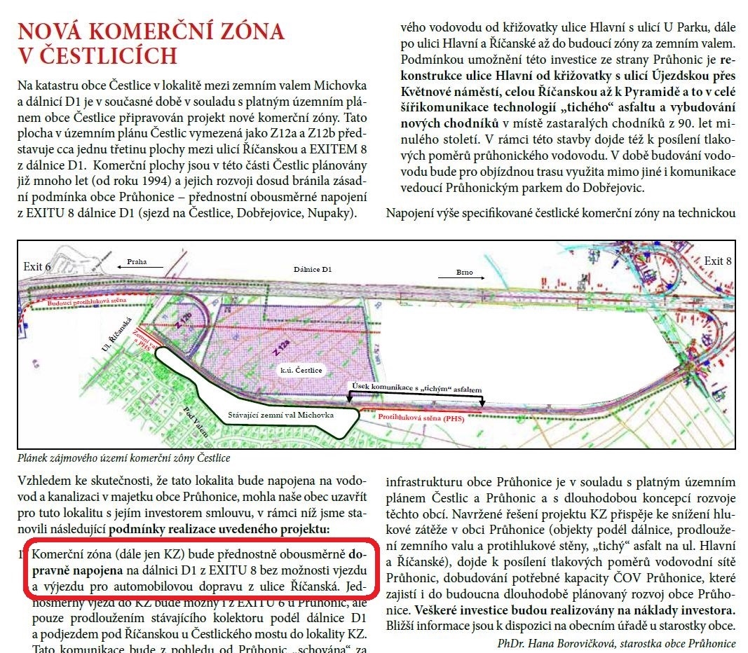 Výjezd na Říčanskou nebude