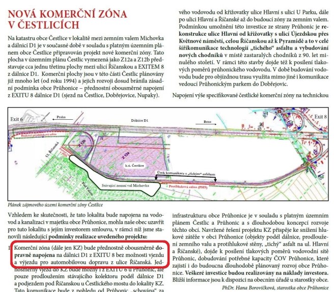 Výjezd na Říčanskou nebude